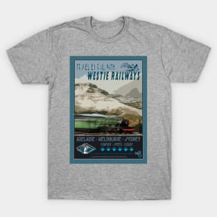 Retro Railway Travel Australia_01 T-Shirt